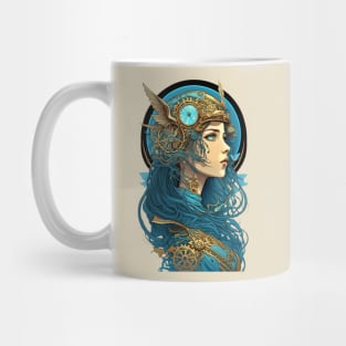 Steampunk Girl - A fusion of old and new technology Mug